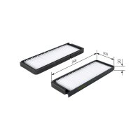 BOSCH 1 987 431 176 Filter, Innenraumluft