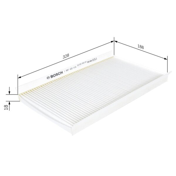 BOSCH 1 987 432 015 Filter, Innenraumluft