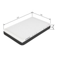 BOSCH 1 987 432 062 Filter, Innenraumluft