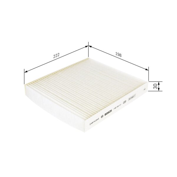 BOSCH 1 987 432 121 Filter, Innenraumluft
