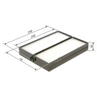 BOSCH 1 987 432 160 Filter, Innenraumluft