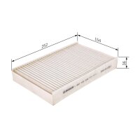 BOSCH 1 987 432 230 Filter, Innenraumluft