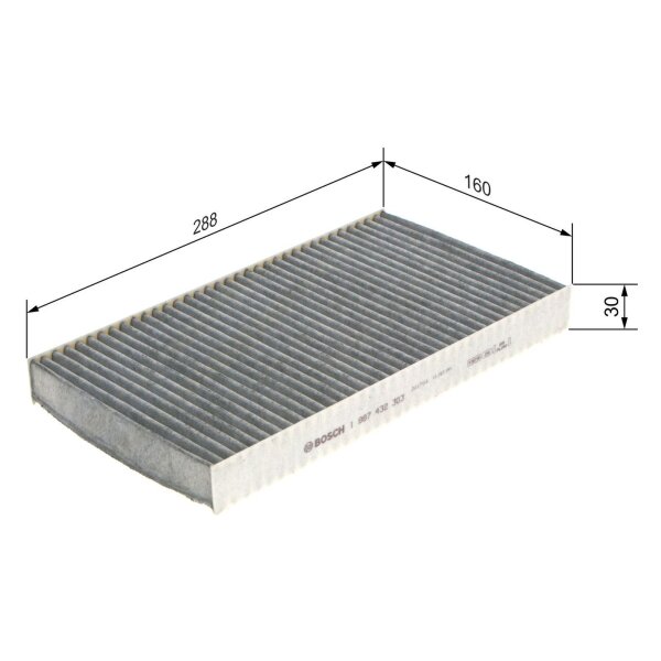 BOSCH 1 987 432 303 Filter, Innenraumluft