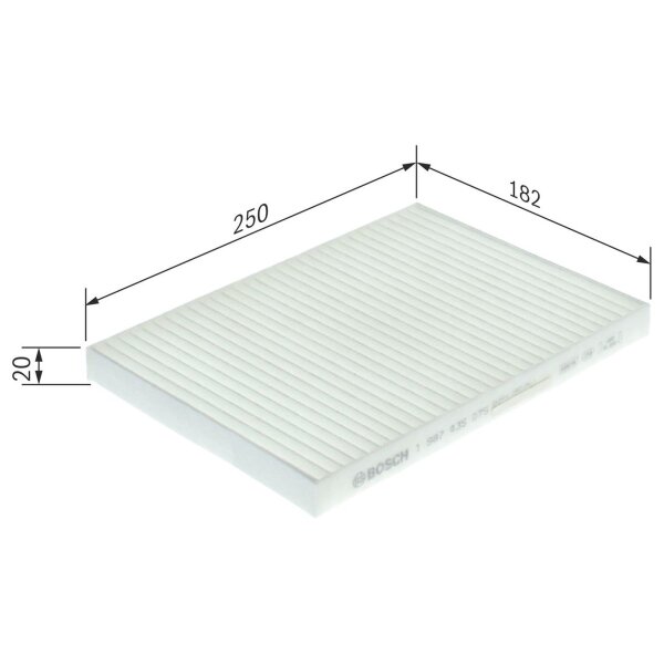 BOSCH 1 987 435 075 Filter, Innenraumluft