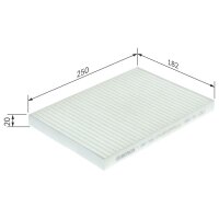 BOSCH 1 987 435 075 Filter, Innenraumluft