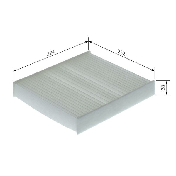 BOSCH 1 987 435 169 Filter, Innenraumluft