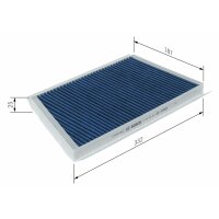 BOSCH 0 986 628 603 Filter, Innenraumluft