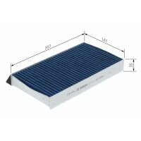 BOSCH 0 986 628 634 Filter, Innenraumluft