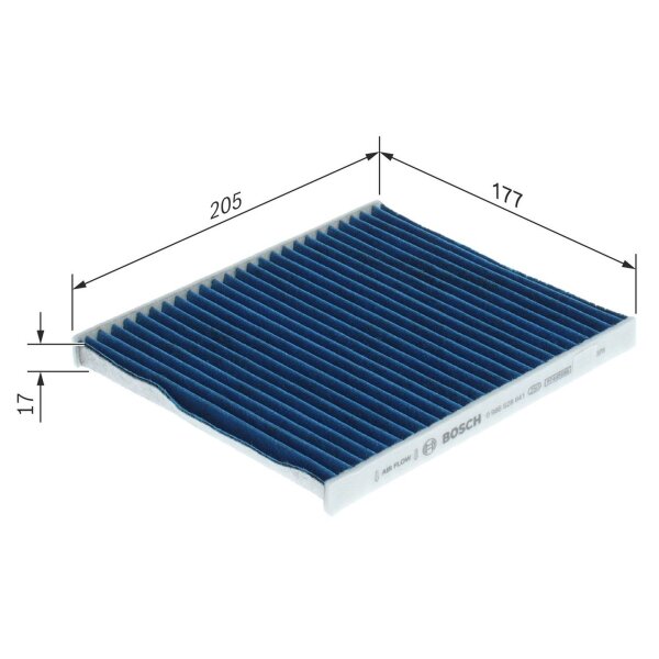 BOSCH 0 986 628 641 Filter, Innenraumluft