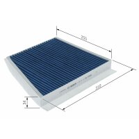 BOSCH 0 986 628 649 Filter, Innenraumluft
