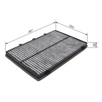 BOSCH 1 987 432 482 Filter, Innenraumluft
