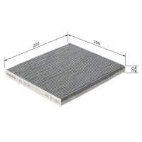 BOSCH 1 987 435 566 Filter, Innenraumluft