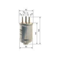 BOSCH F 026 402 229 Kraftstofffilter