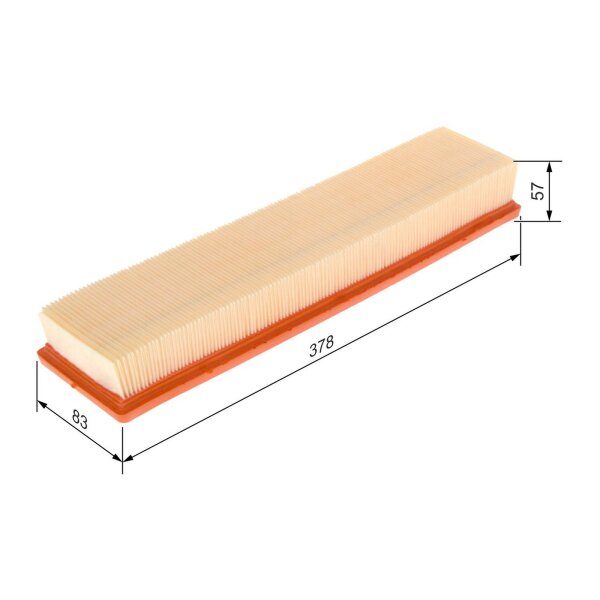 BOSCH 1 457 433 163 Luftfilter