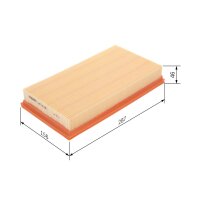 BOSCH 1 457 433 268 Luftfilter