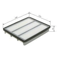 BOSCH 1 457 433 580 Luftfilter
