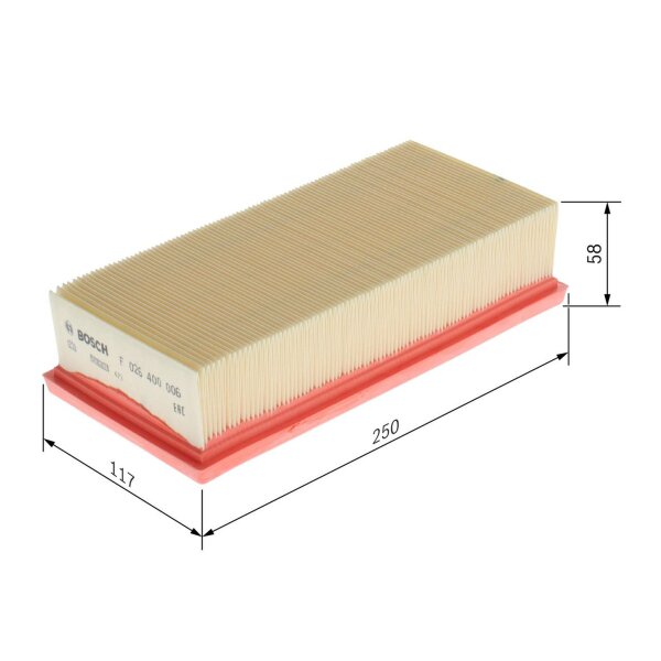 BOSCH F 026 400 006 Luftfilter