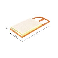 BOSCH F 026 400 019 Luftfilter