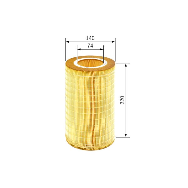 BOSCH F 026 400 204 Luftfilter