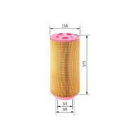 BOSCH F 026 400 252 Luftfilter
