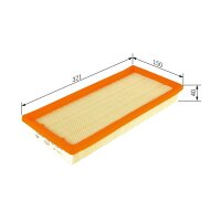 BOSCH F 026 400 258 Luftfilter