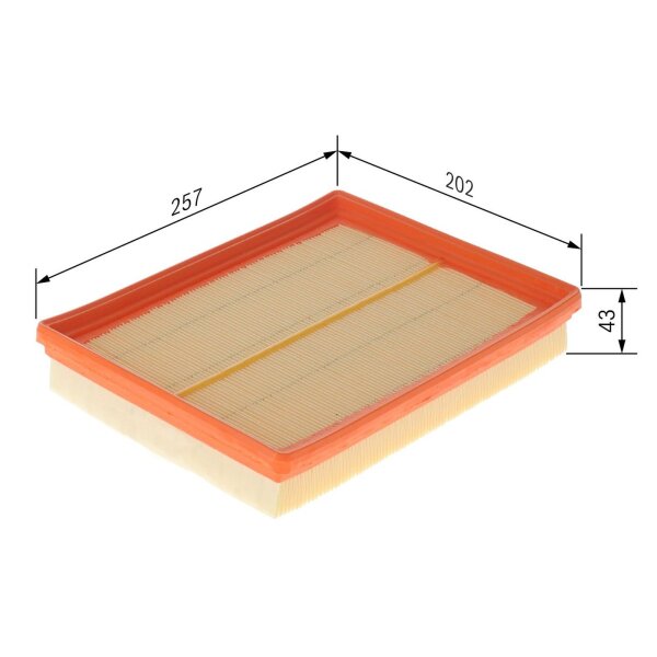 BOSCH F 026 400 301 Luftfilter