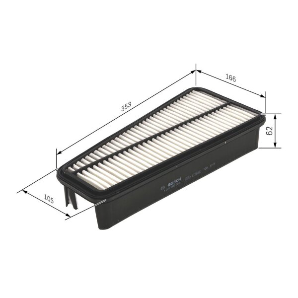 BOSCH F 026 400 302 Luftfilter