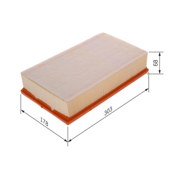 BOSCH F 026 400 612 Luftfilter