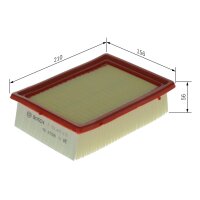 BOSCH F 026 400 676 Luftfilter