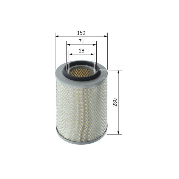 BOSCH F 026 400 761 Luftfilter