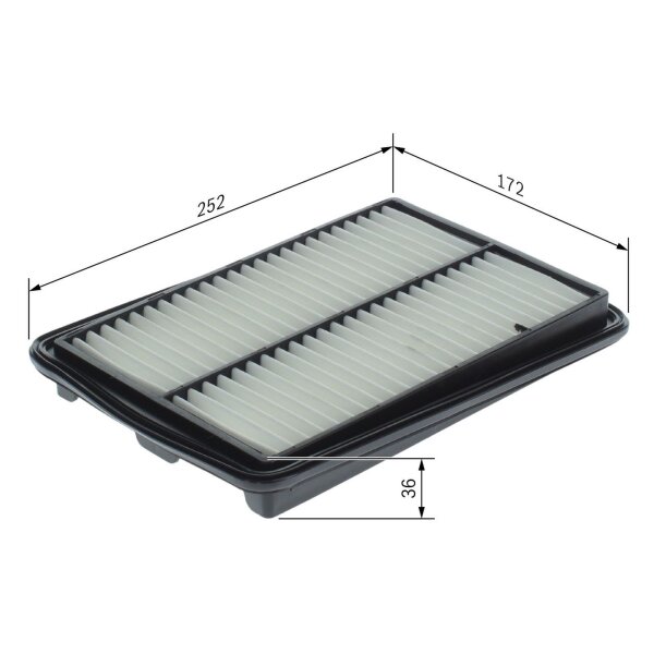 BOSCH F 026 400 798 Luftfilter