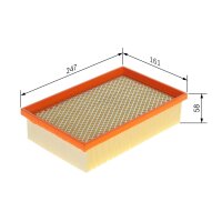 BOSCH F 026 400 836 Luftfilter