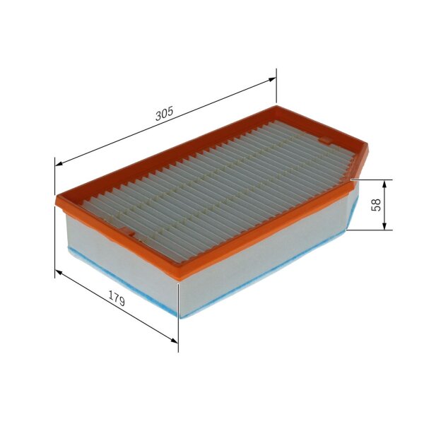 BOSCH F 026 400 837 Luftfilter