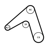 CONTINENTAL CTAM 5PK1173K1 Keilrippenriemensatz
