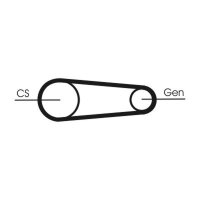 CONTINENTAL CTAM 6PK831 ELAST T2 Keilrippenriemensatz