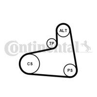 CONTINENTAL CTAM 6PK906K3 Keilrippenriemensatz