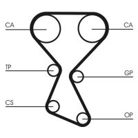CONTINENTAL CTAM CT1027K1 Zahnriemensatz