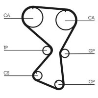 CONTINENTAL CTAM CT1071K1 Zahnriemensatz