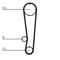 CONTINENTAL CTAM CT738K2 Zahnriemensatz