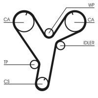 CONTINENTAL CTAM CT1080 Zahnriemen