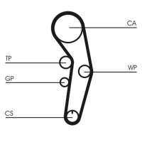 CONTINENTAL CTAM CT1090 Zahnriemen
