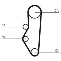 CONTINENTAL CTAM CT525 Zahnriemen