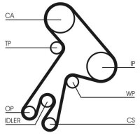 CONTINENTAL CTAM CT583 Zahnriemen