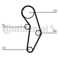 CONTINENTAL CTAM CT841 Zahnriemen