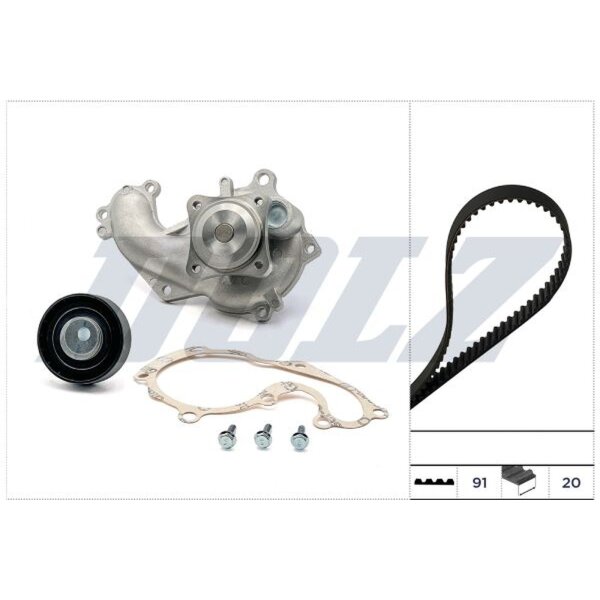 DOLZ KD123 Wasserpumpe + Zahnriemensatz