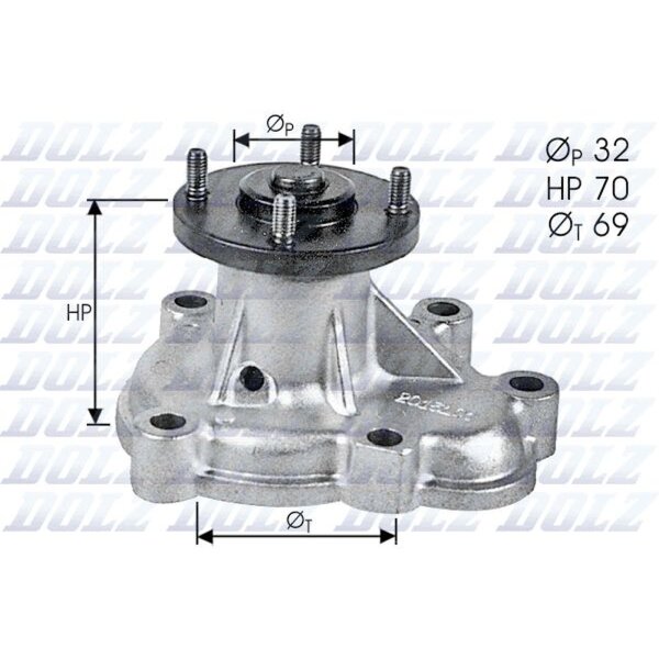 DOLZ O131 Wasserpumpe, Motorkühlung