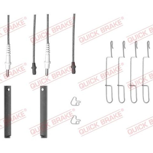 QUICK BRAKE 109-1280X Zubehörsatz, Scheibenbremsbelag