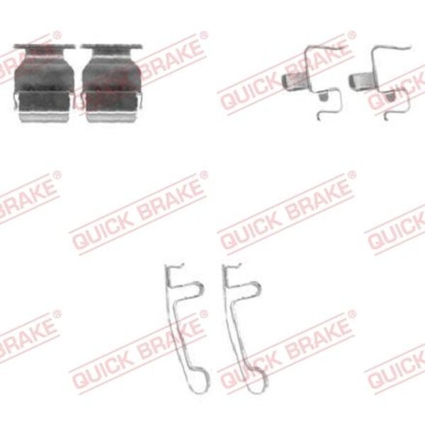 QUICK BRAKE 109-1604 Zubehörsatz, Scheibenbremsbelag