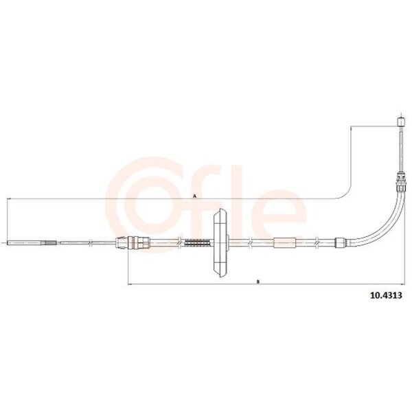 COFLE 10.4313 Seilzug, Feststellbremse