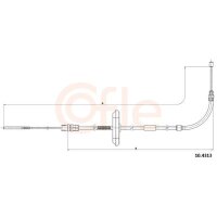 COFLE 10.4313 Seilzug, Feststellbremse